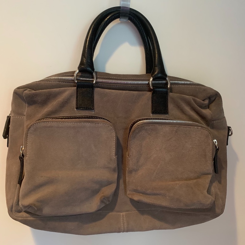 8 by Yoox suede satchel